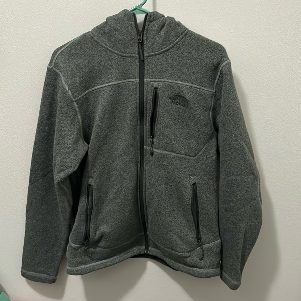 North face fleece zip up hoodie